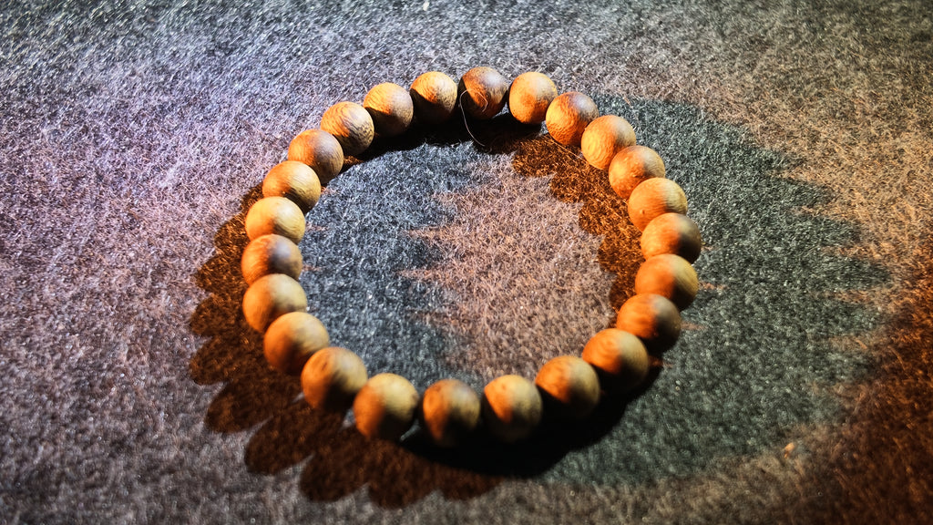 沉香手串（中等油脂）｜Agarwood Bead Bracelet (Moderate Resin Content)