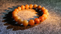 和田玉 × 铜发晶五行定制手串丨Hetian Sugar Jade & Copper Rutilated Quartz Five Elements Custom Bracelet